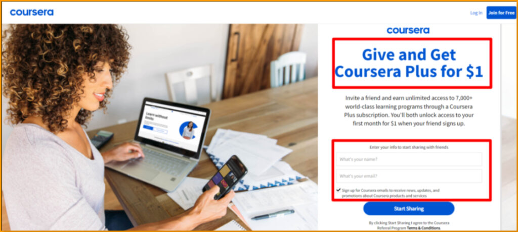 Coursera Plus $1 Offer